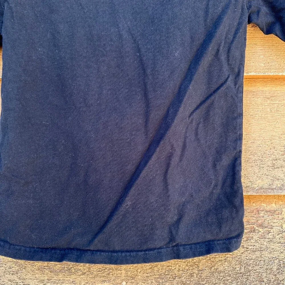 Black Boys M (8) T-Shirt With Neon Green Glow-In-The-Dark Skull Graphic 100% Cot - Picture 11 of 12